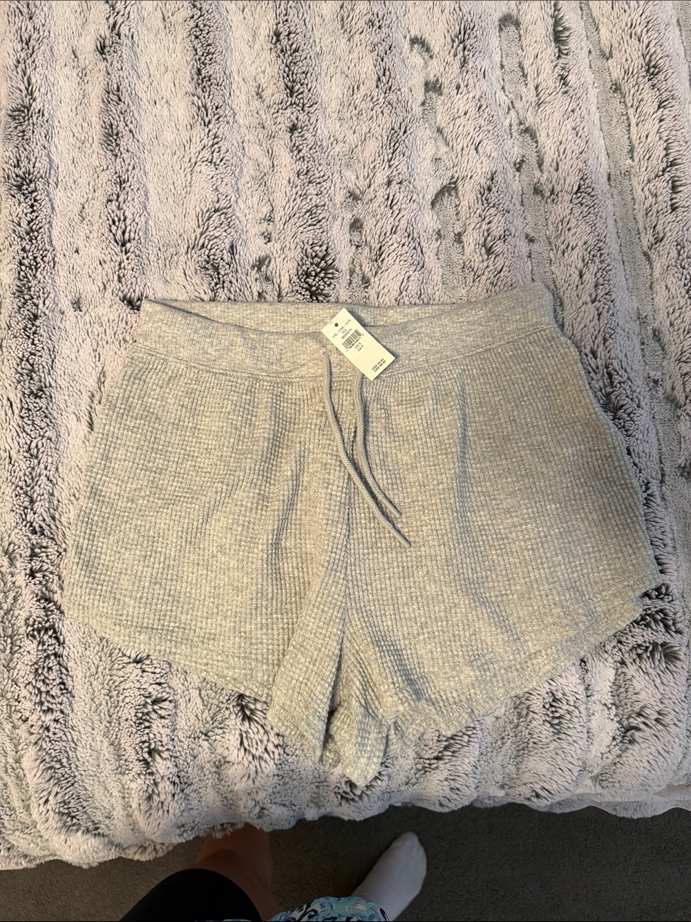 Offline by Aerie Cozy Gray Waffle Women’s Lounge Shorts